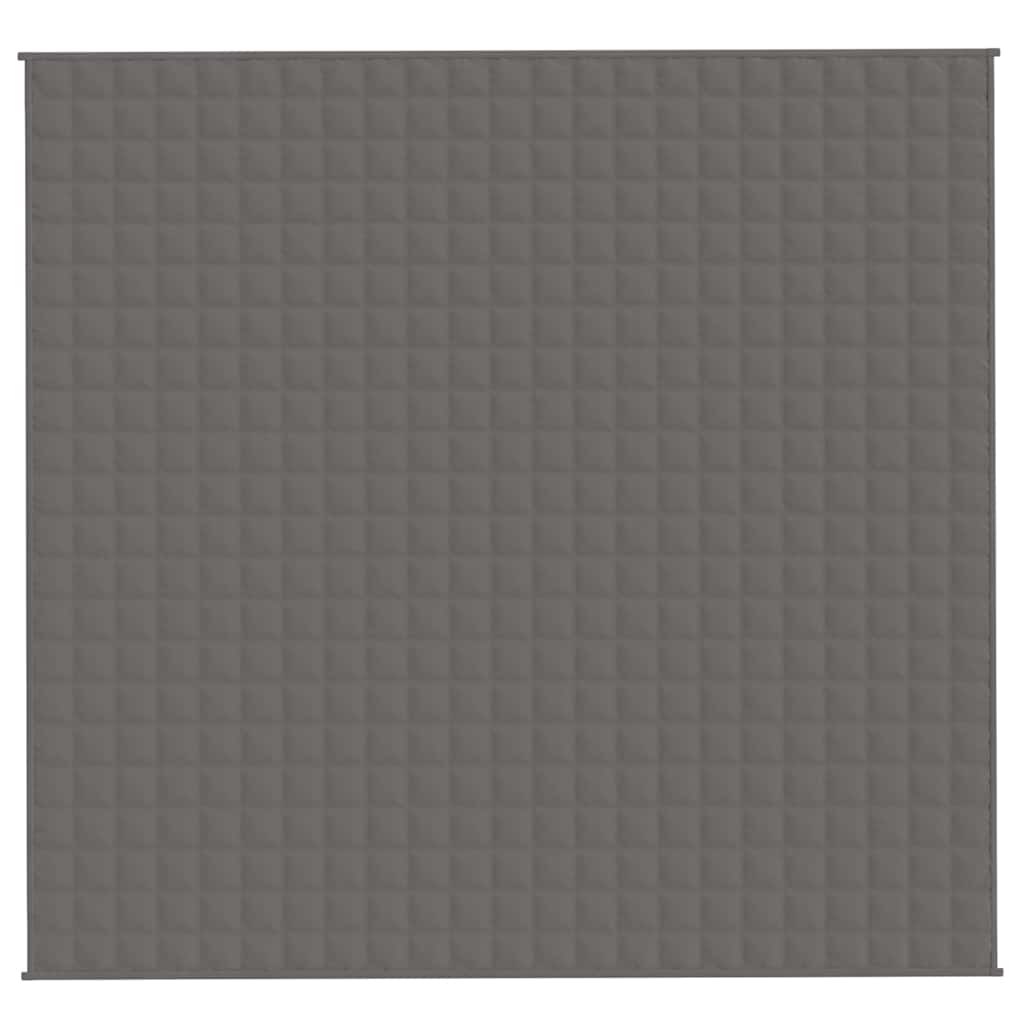 Vidaxl verzweringsdeken 220x235 cm 15 kg stof grijs