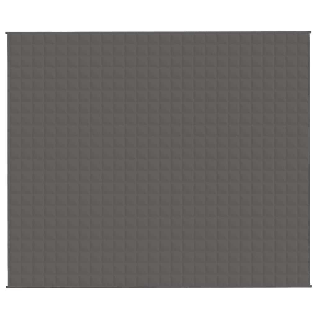 Vidaxl verzwaringsdeken 220x260 cm 11 kg stof grijs