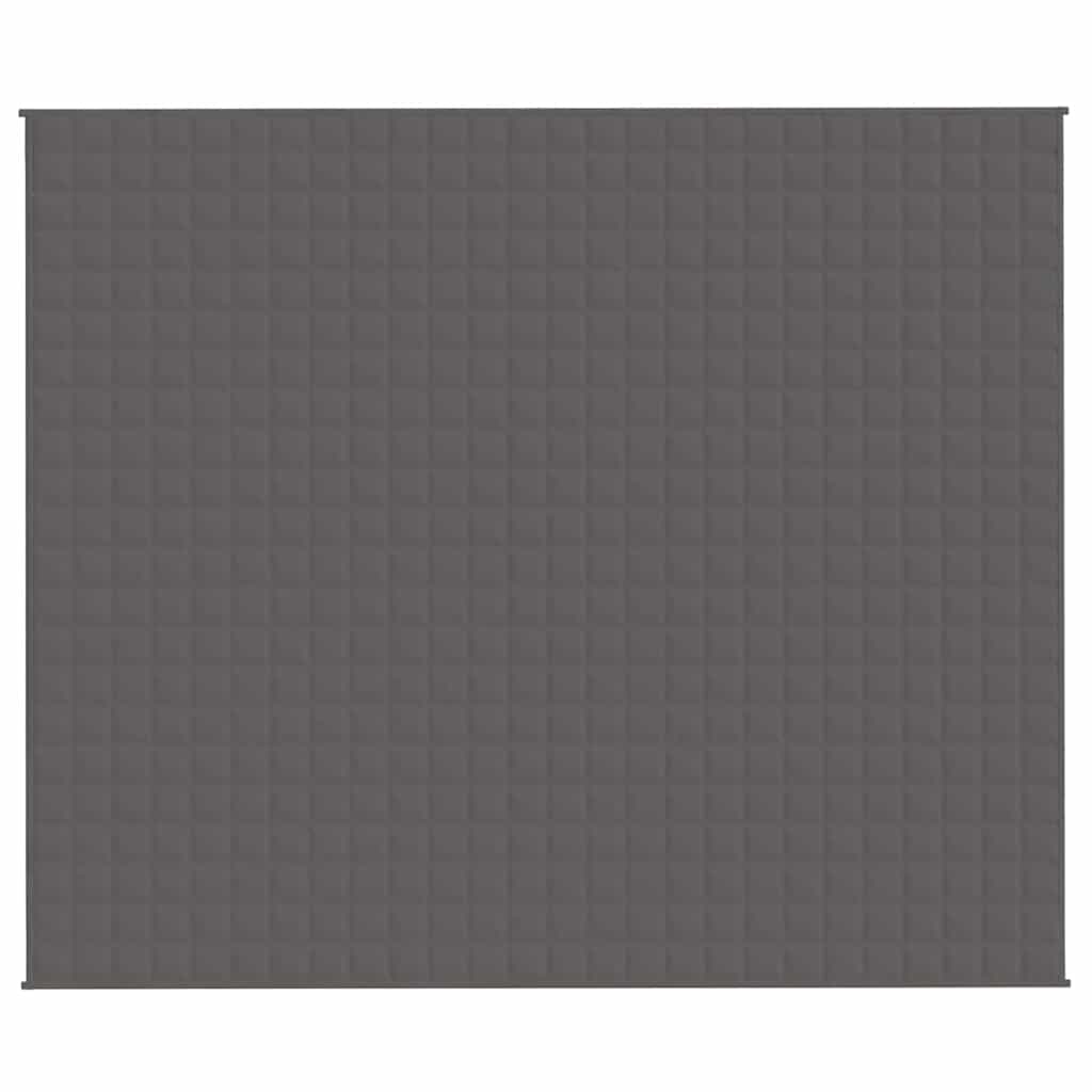 Vidaxl verzweringsdeken 220x260 cm 15 kg stof grijs