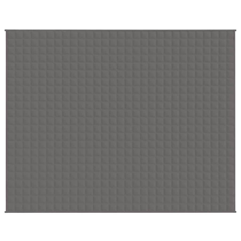 Vidaxl verzweringsdeken 235x290 cm 11 kg stof grijs