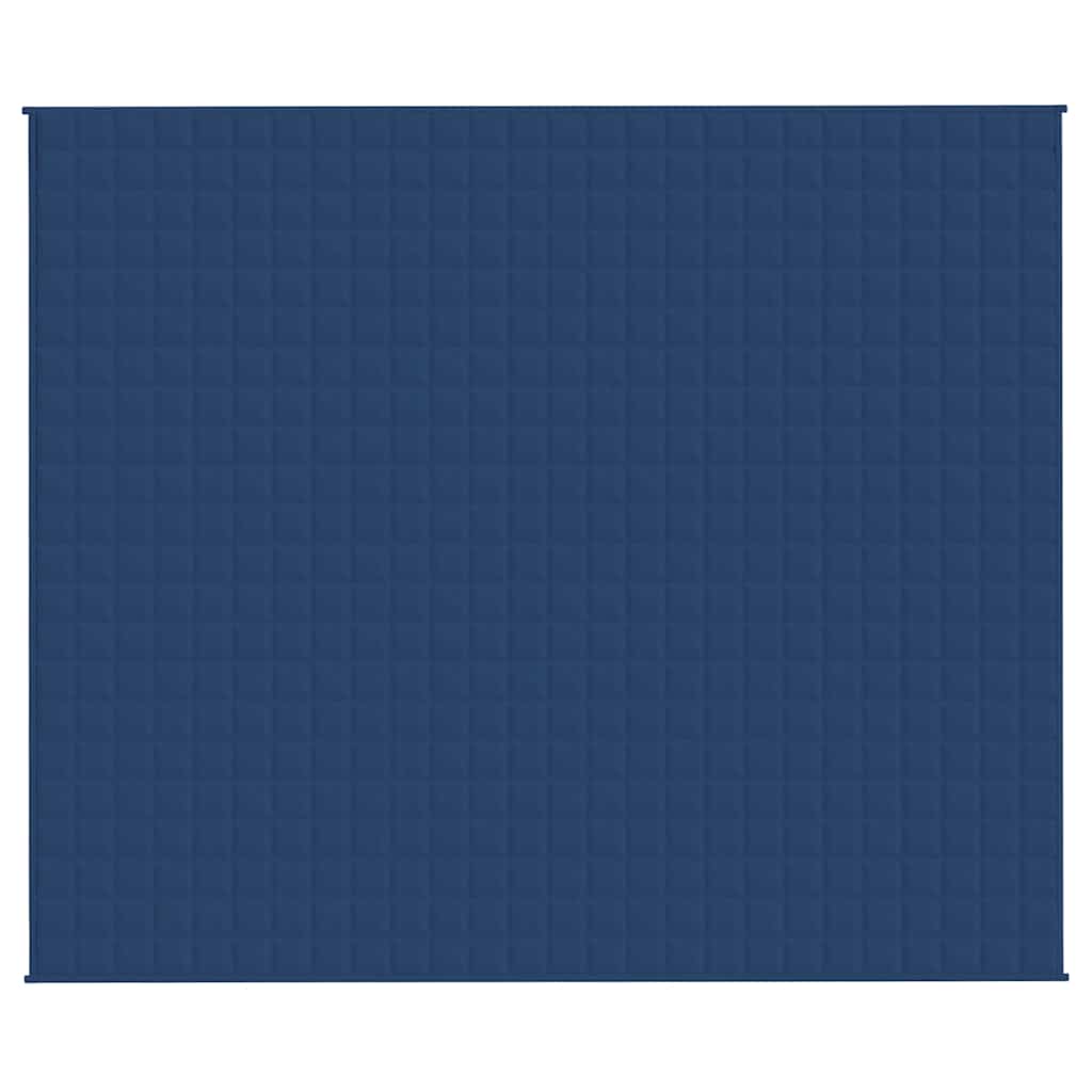 Vidaxl verzwaringsdeken 220x260 cm 15 kg stof blauw