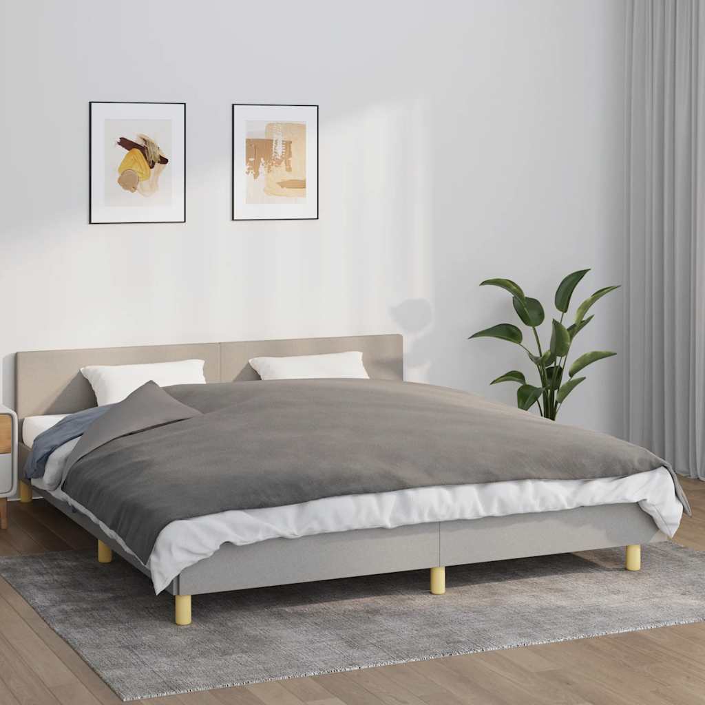 Vidaxl verzweringsdeken met schoffel 155x220 cm 7 kg stof grijs