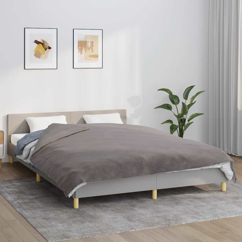 VidaXL Verzweringsdeken met schoffels 200x225 cm 9 kg stof grijs