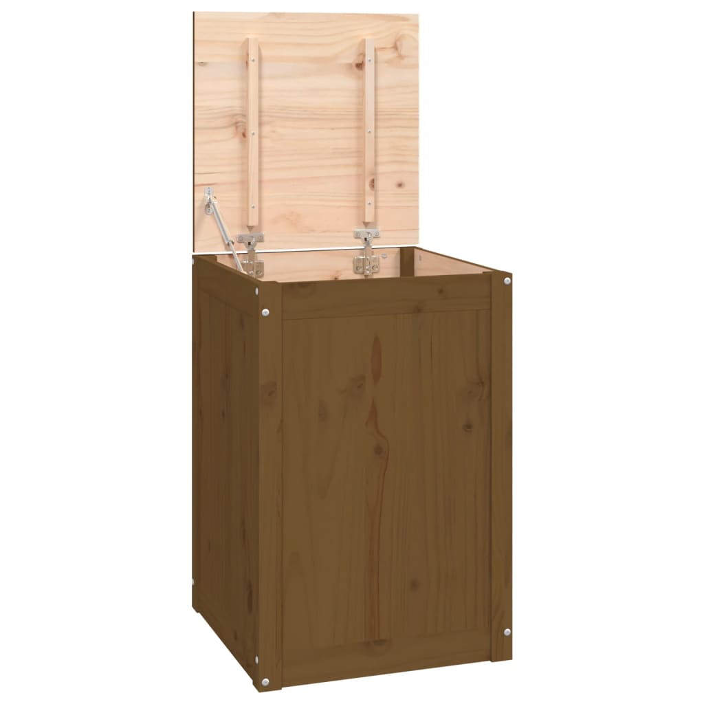 Vidaxl wasmand 44x44x66 cm massief groenhout honingbruin