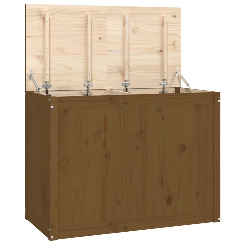 Vidaxl wasmand 88,5x44x66 cm massief groenhout honingbruin