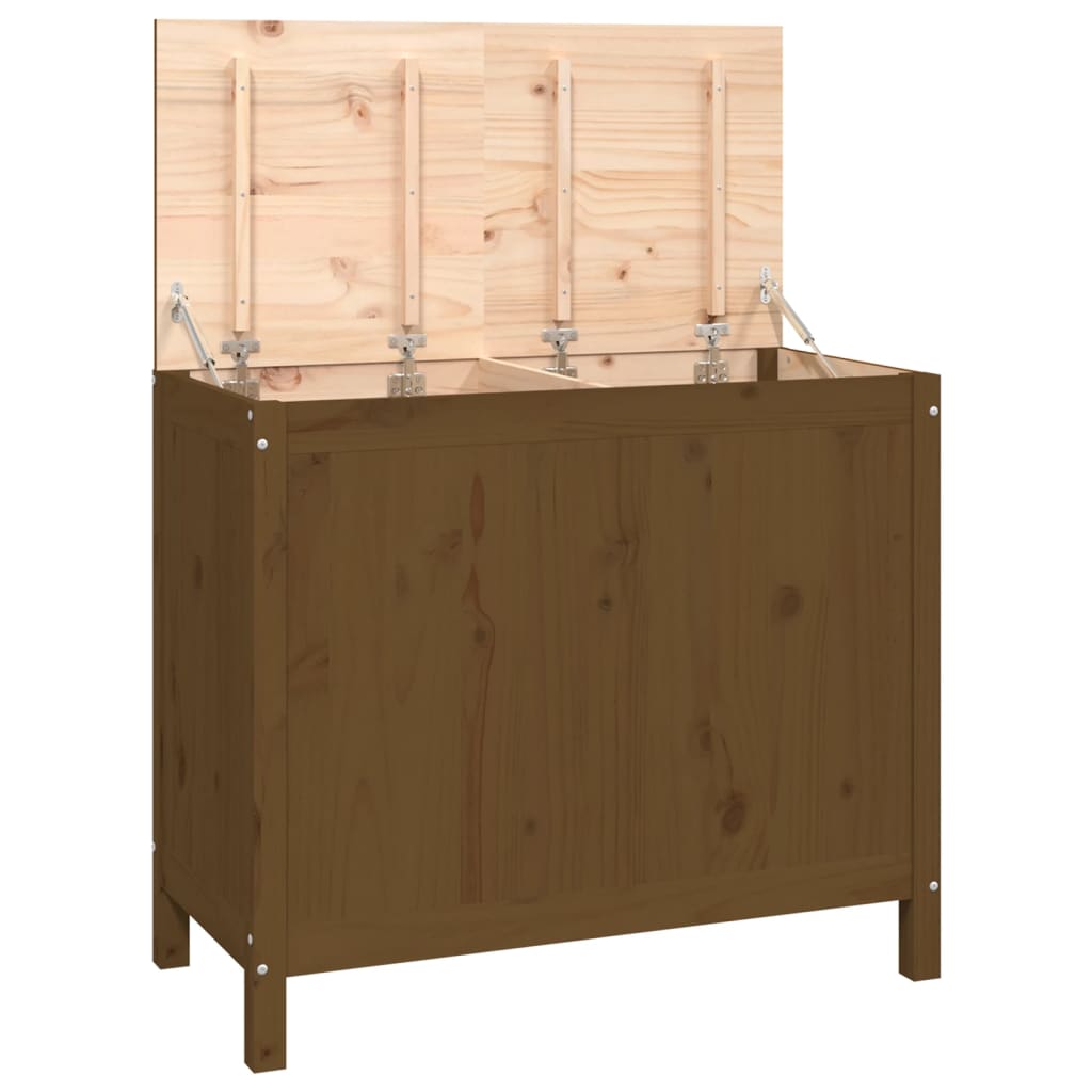 Vidaxl wasmand 88,5x44x76 cm massief groenhout honingbruin