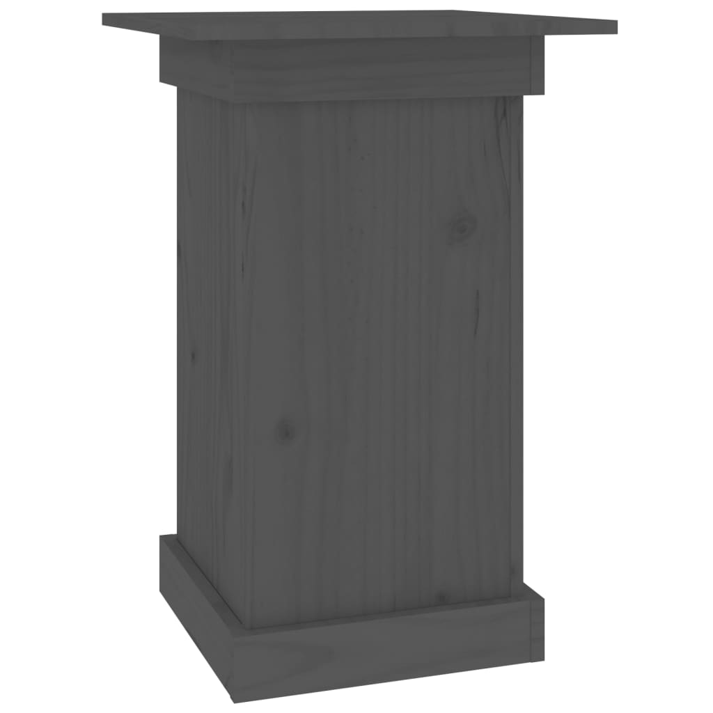 Vidaxl bloemenstandaard 40x40x60 cm massief groenenhout grijs