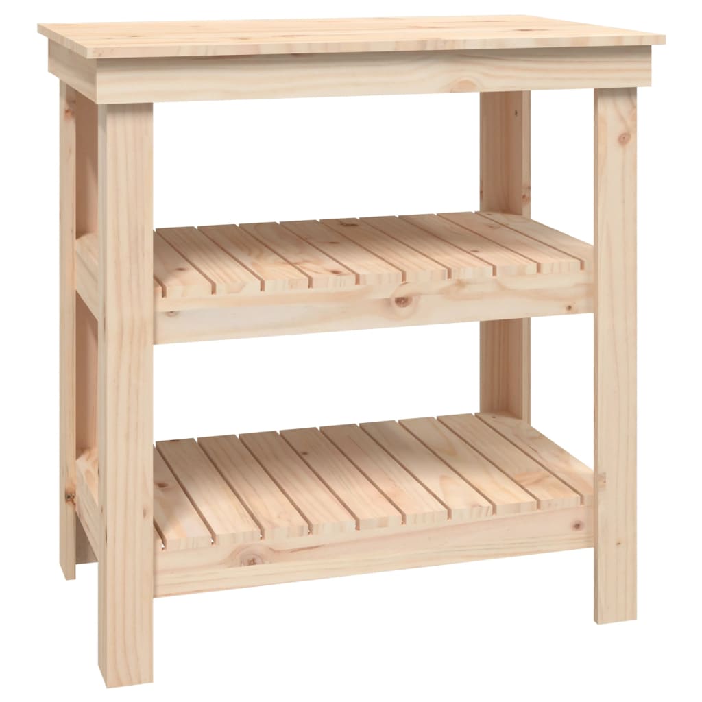 VidaXL Werkbank 78,5x50x80 cm massief groenenhout