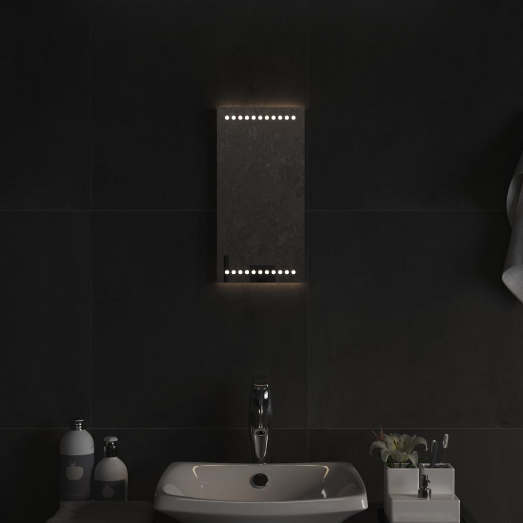 Vidaxl badkamerspiegel led 20x40 cm