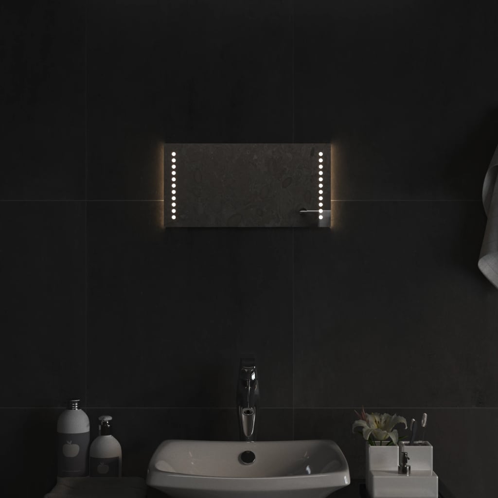 Vidaxl badkamerspiegel led 20x40 cm