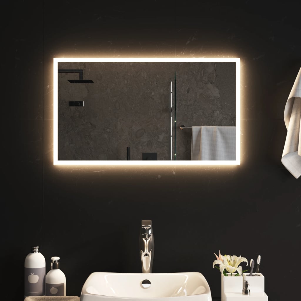 Vidaxl badkamerspiegel led 40x70 cm