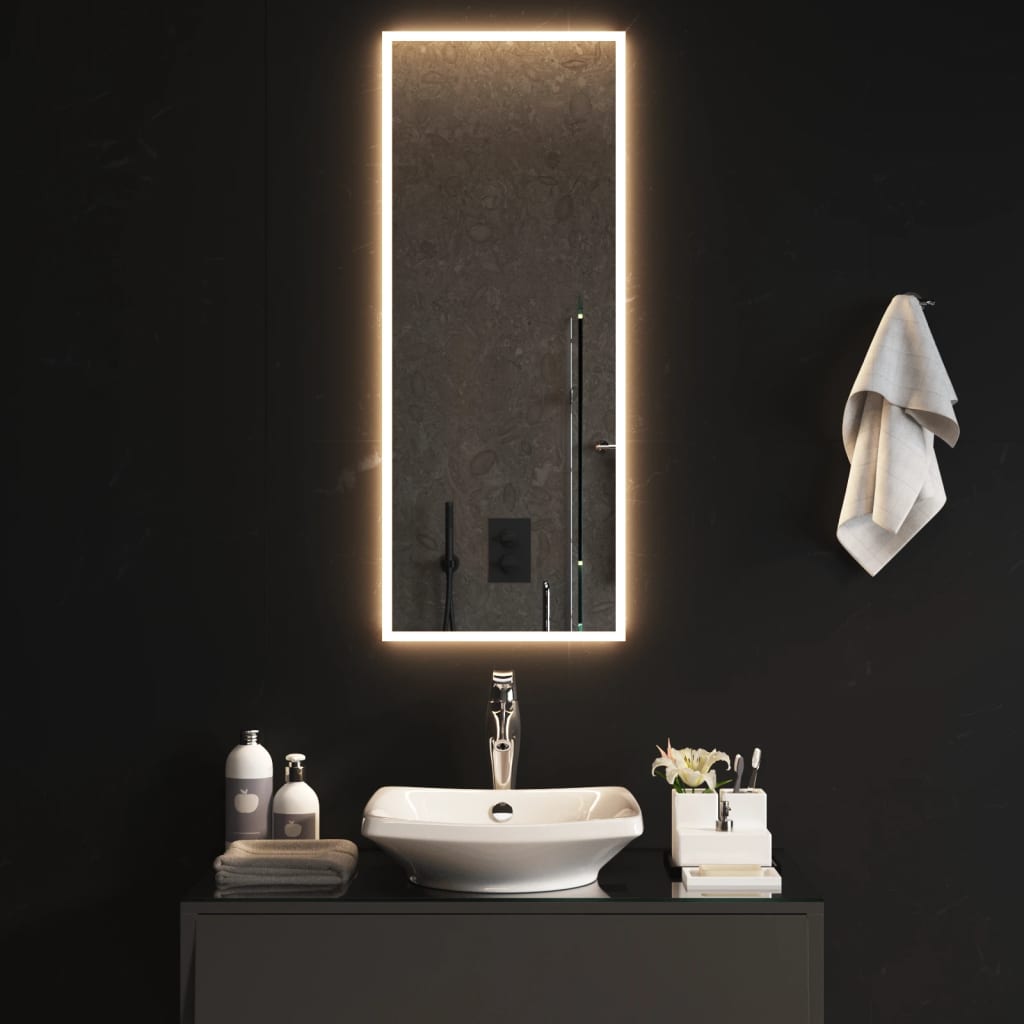 Vidaxl badkamerspiegel led 40x100 cm
