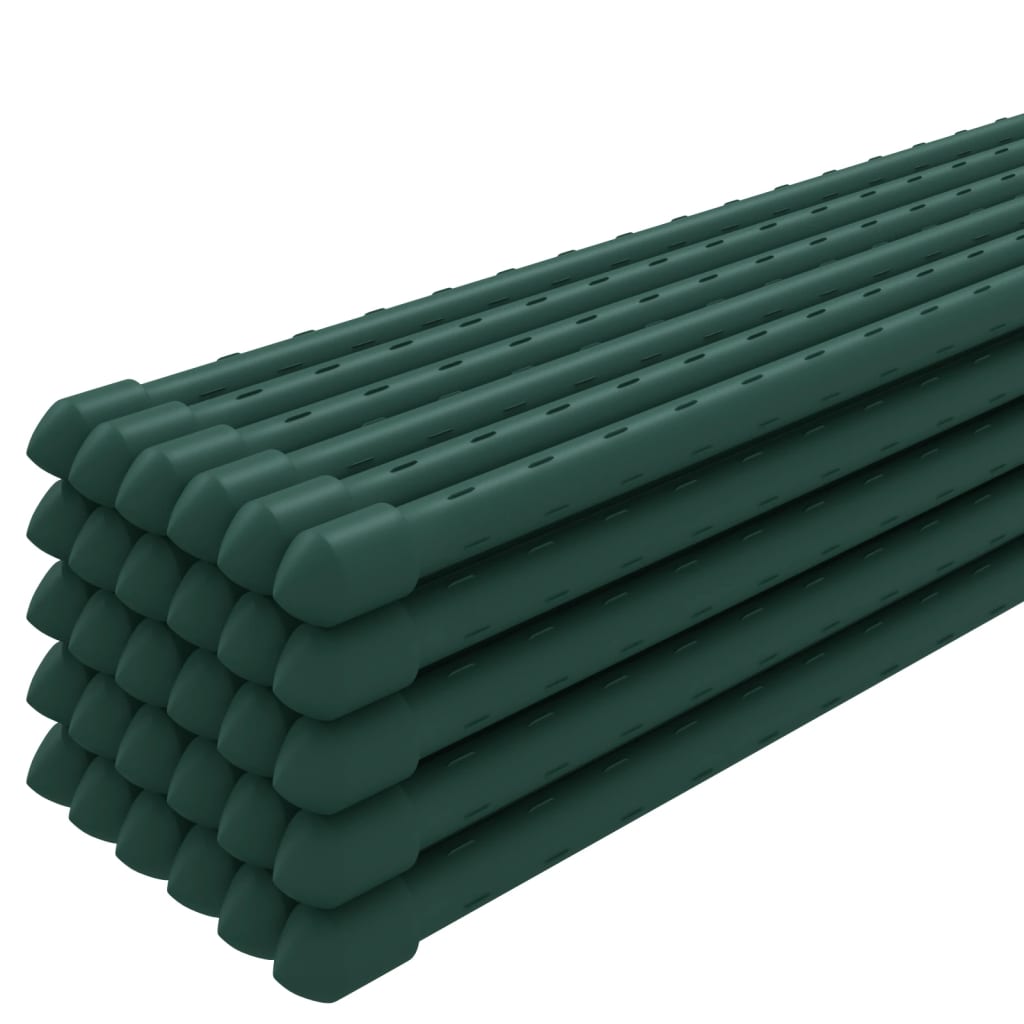 Vidaxl plantenstoken 30 st 60 cm staal groen