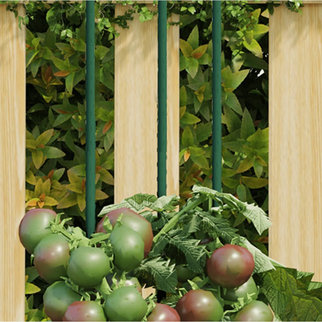 Vidaxl plantenstoken 30 st 60 cm staal groen