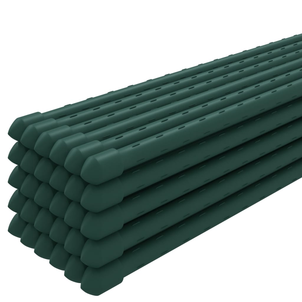 Vidaxl plantenstoken 30 st 115 cm staal groen
