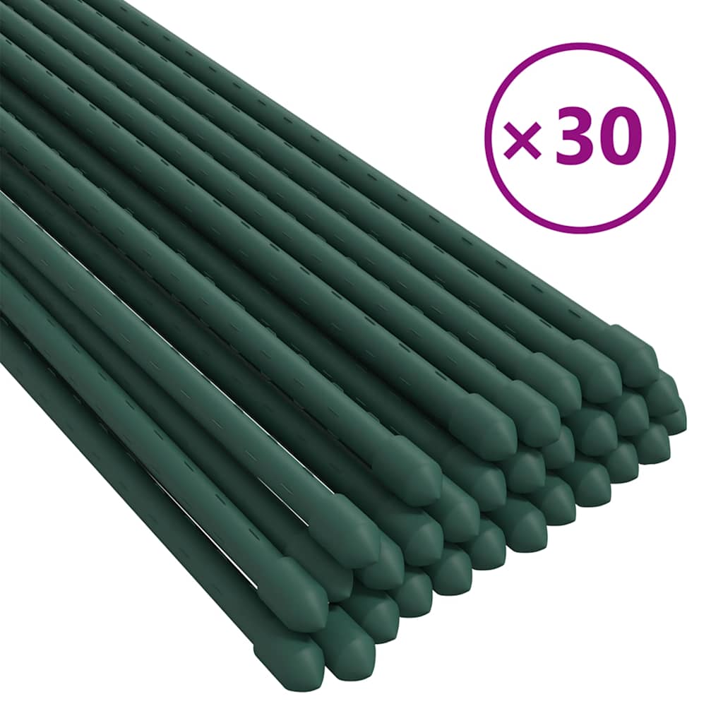 Vidaxl plantenstoken 30 st 150 cm staal groen