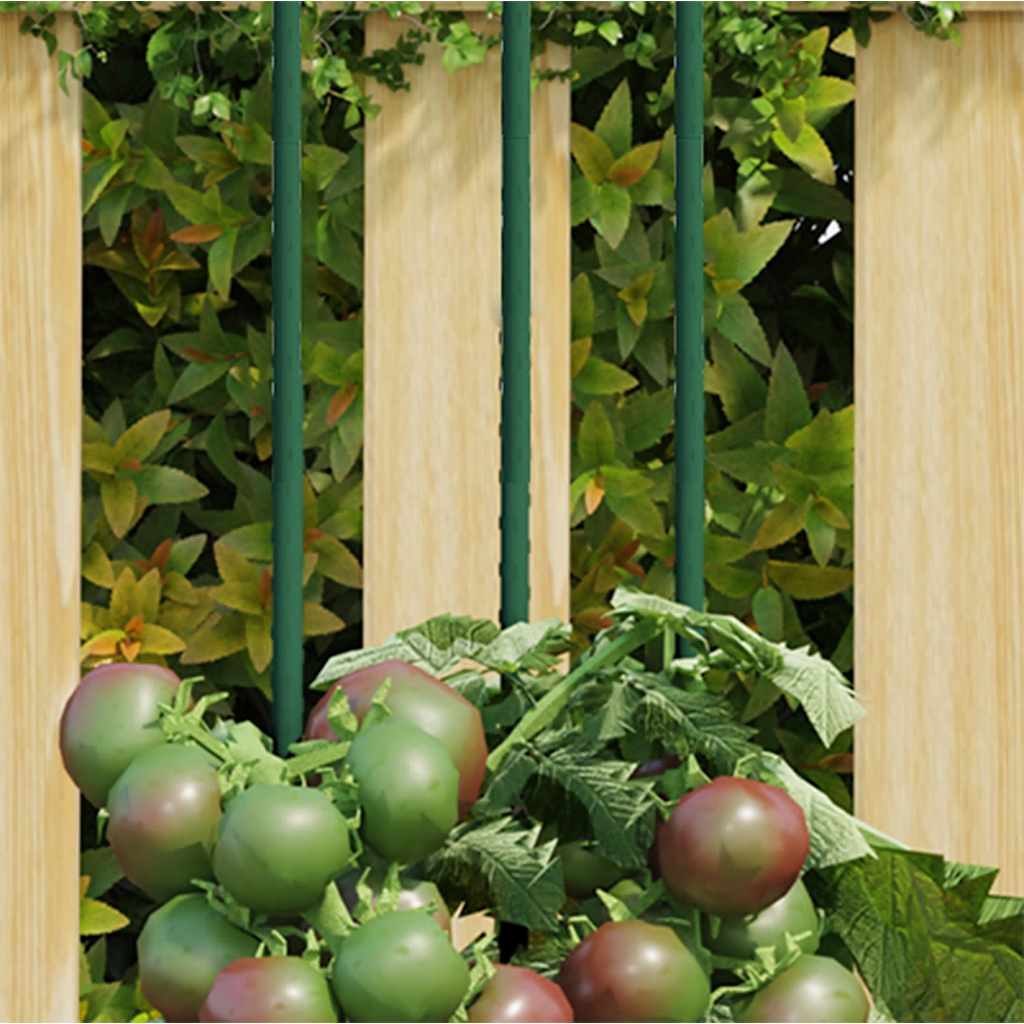 Vidaxl plantenstoken 30 st 150 cm staal groen