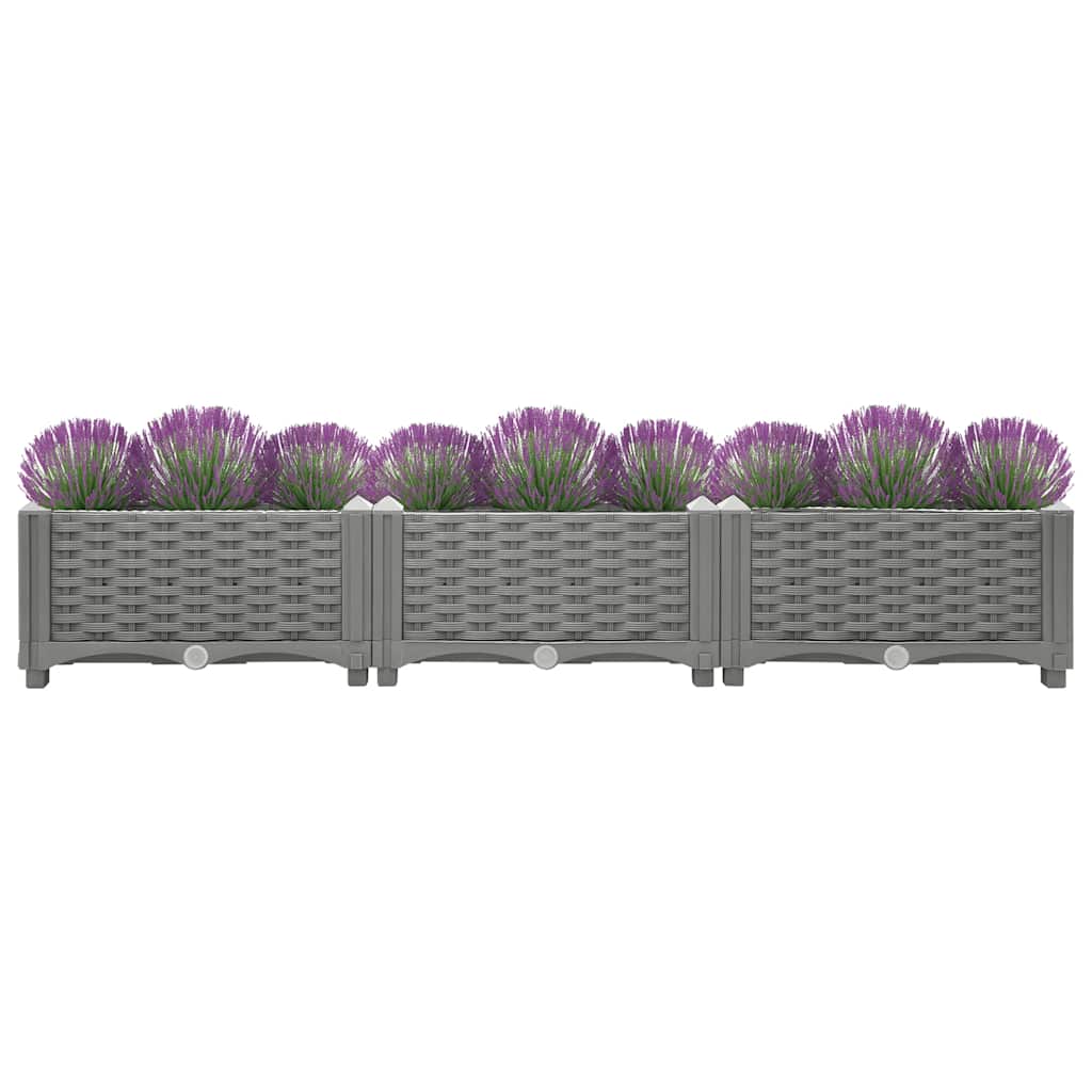 Vidaxl plantenbak 120x40x23 cm polypropeen