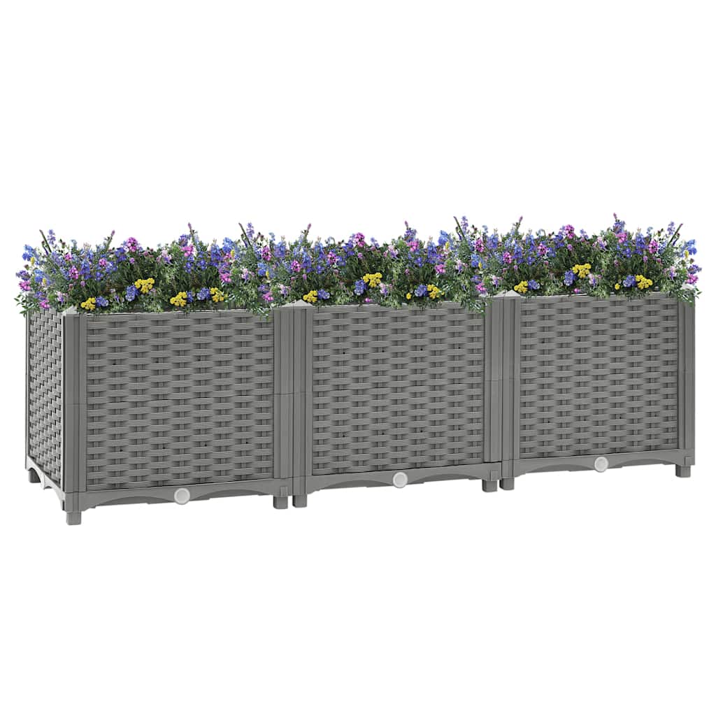 Vidaxl plantenbak 120x40x38 cm polypropeen