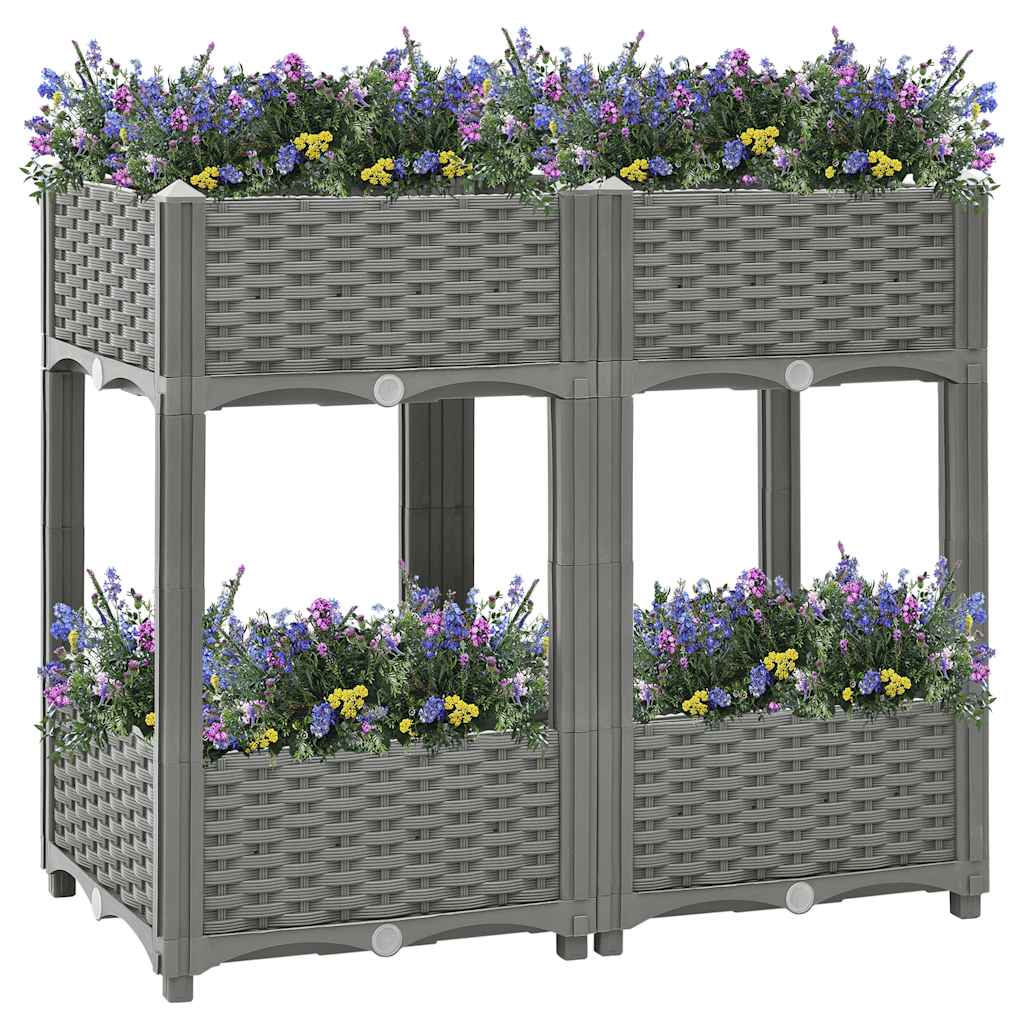 Vidaxl plantenbak 80x40x71 cm polypropeen