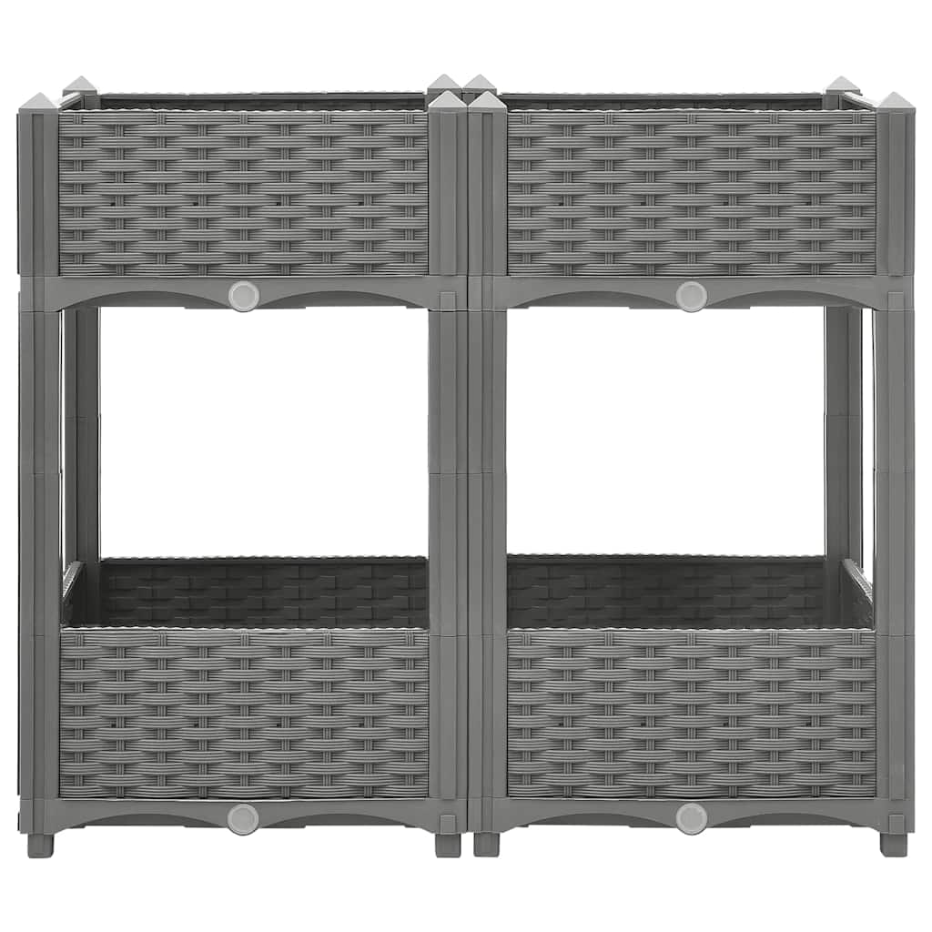 Vidaxl plantenbak 80x40x71 cm polypropeen