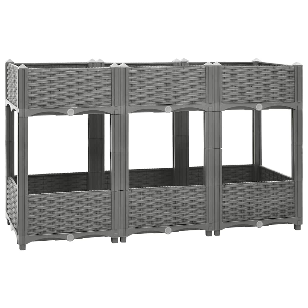 Vidaxl plantenbak 120x40x71 cm polypropeen