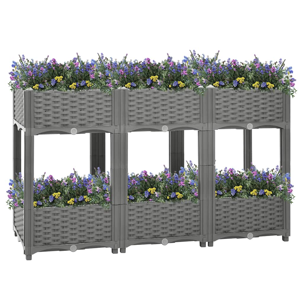 Vidaxl plantenbak 120x40x71 cm polypropeen