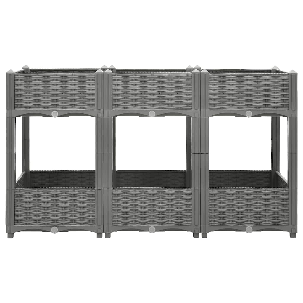 Vidaxl plantenbak 120x40x71 cm polypropeen