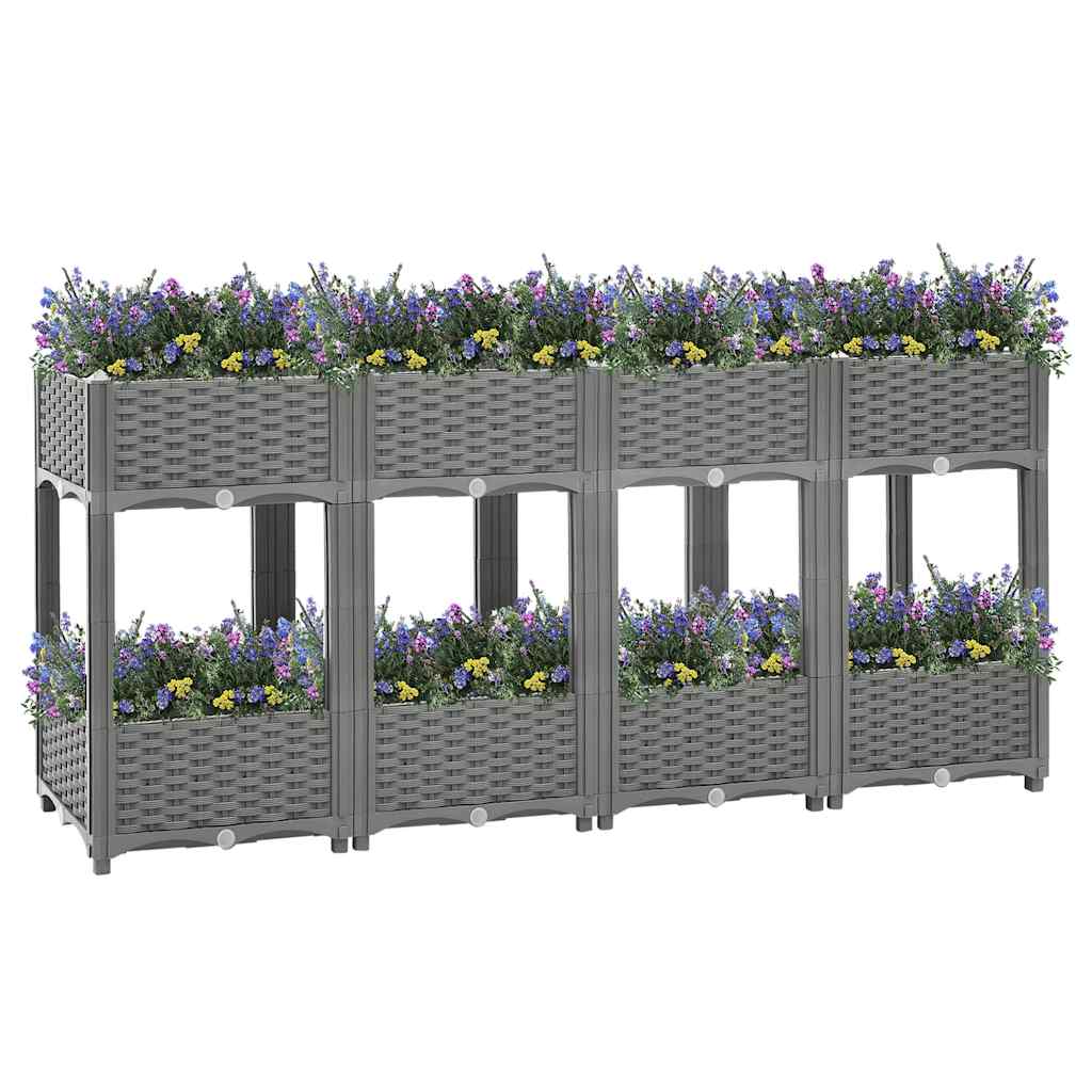 Vidaxl plantenbak 160x40x71 cm polypropeen