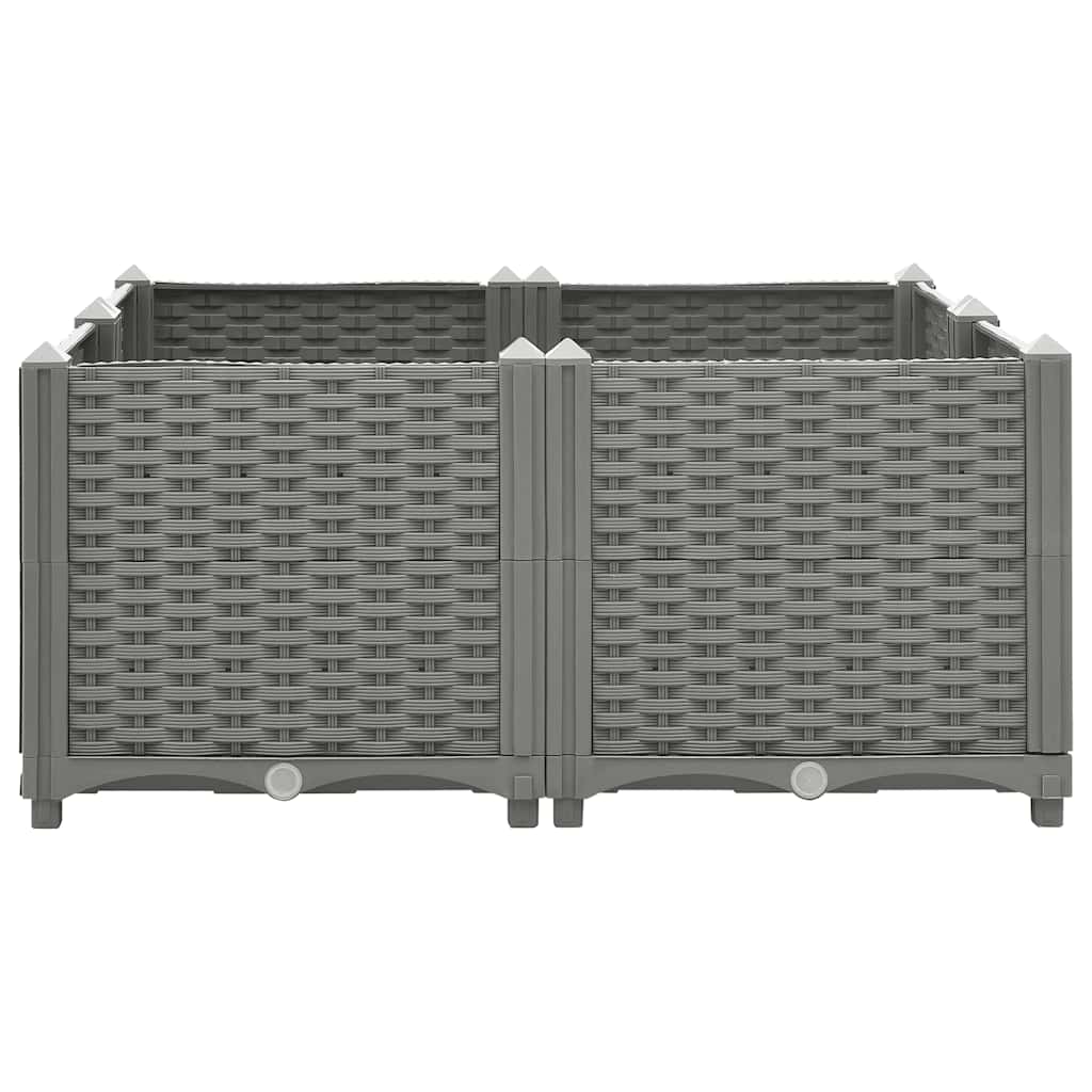 Vidaxl plantenbak 80x80x38 cm polypropyleen
