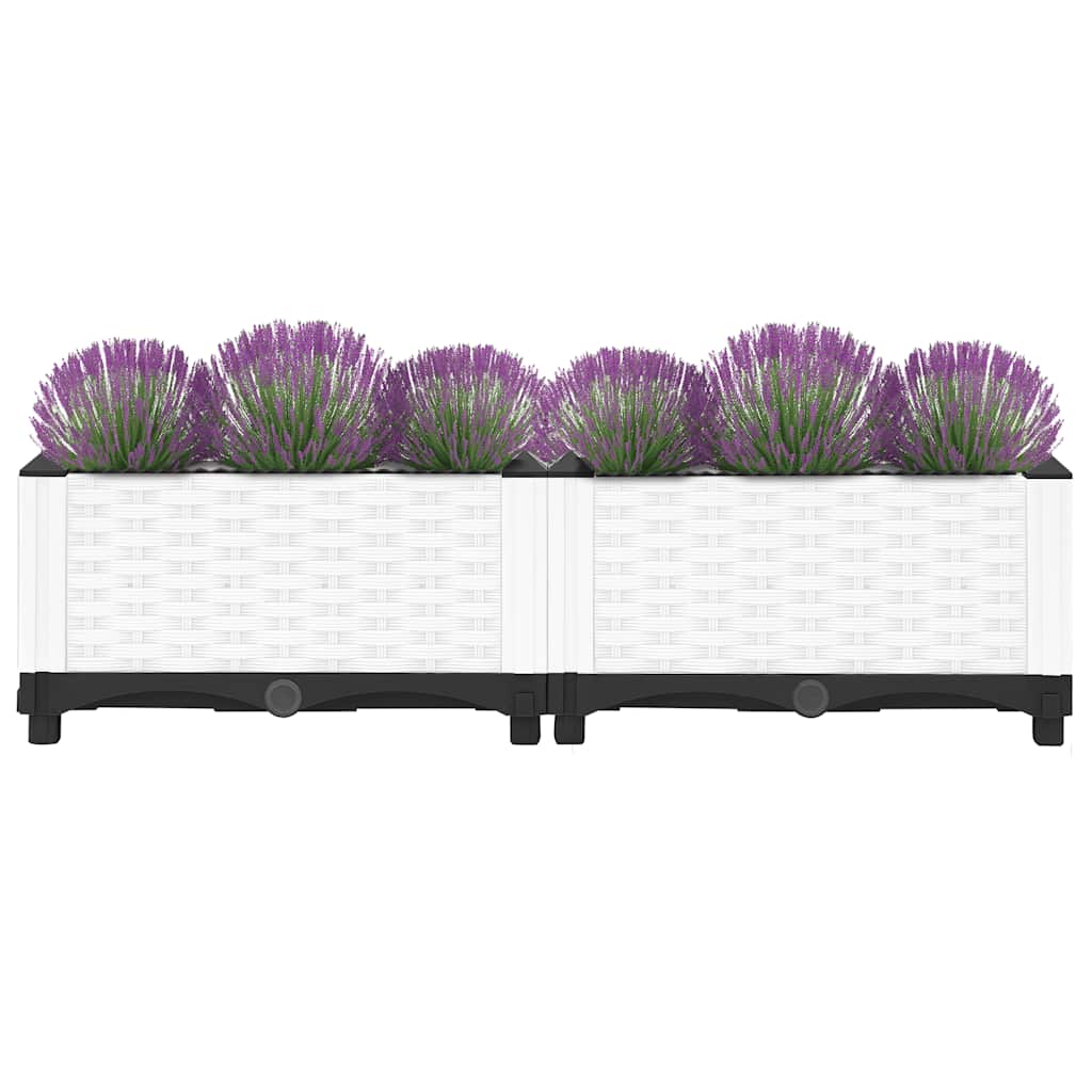 Vidaxl plantenbak 80x40x23 cm polypropeen