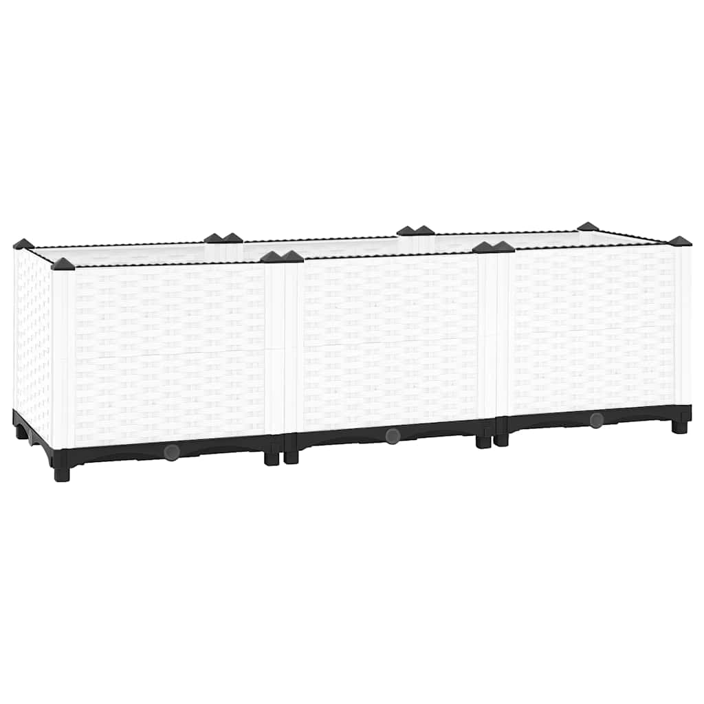 VidaXL Plantenbak 120x40x38 cm polypropeen