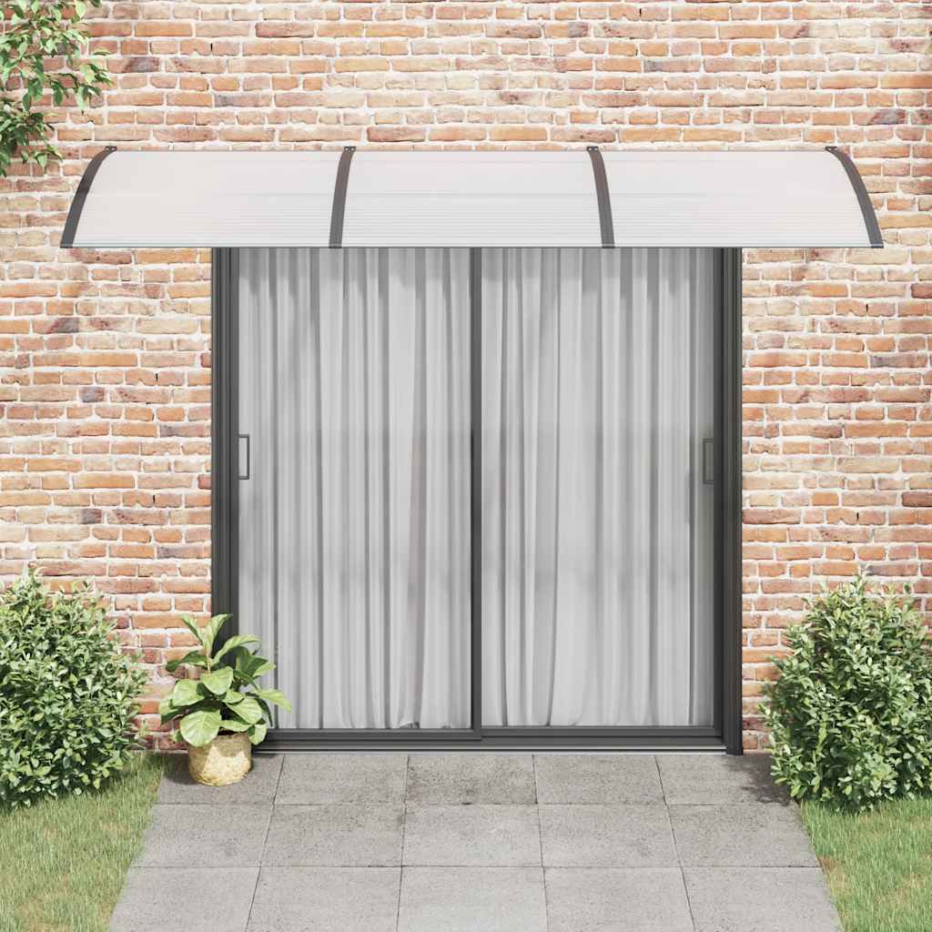 Vidaxl deurluifel 300x100 cm polycarbonaat zwart