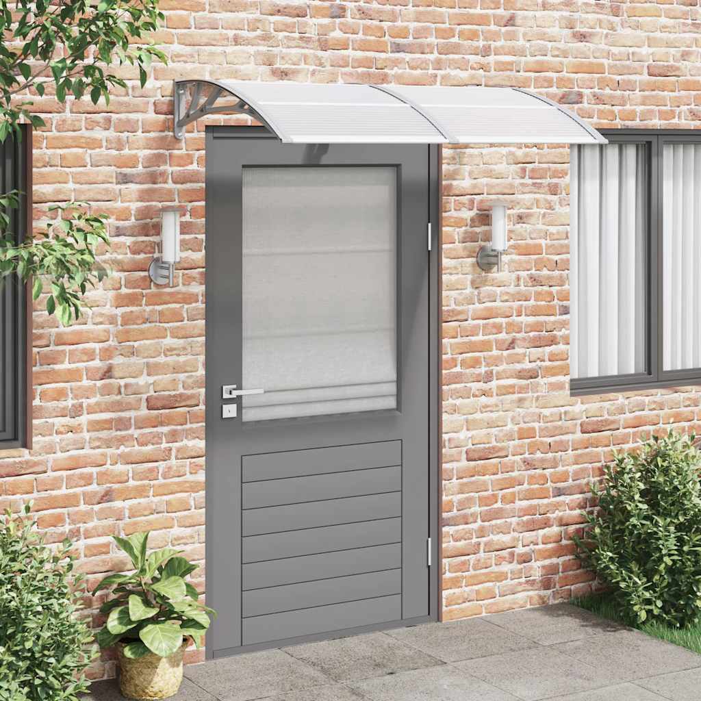 Vidaxl deurluifel 150x100 cm polycarbonaat grijs