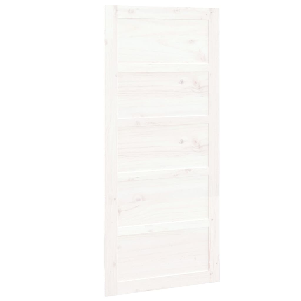 VidaXL Schuifdeur 90x1,8x204,5 cm massief groenhout wit
