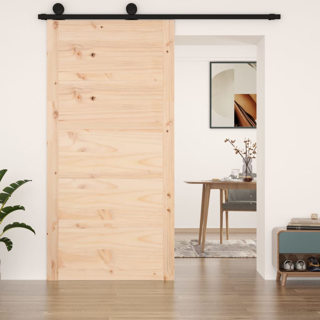 Vidaxl schuifdeur 100x1,8x204,5 cm massief groenhout