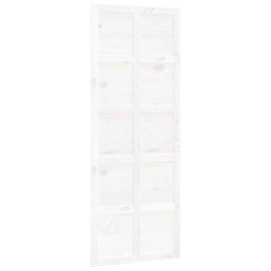 VidaXL Schuifdeur 80x1,8x214 cm massief groenhout wit