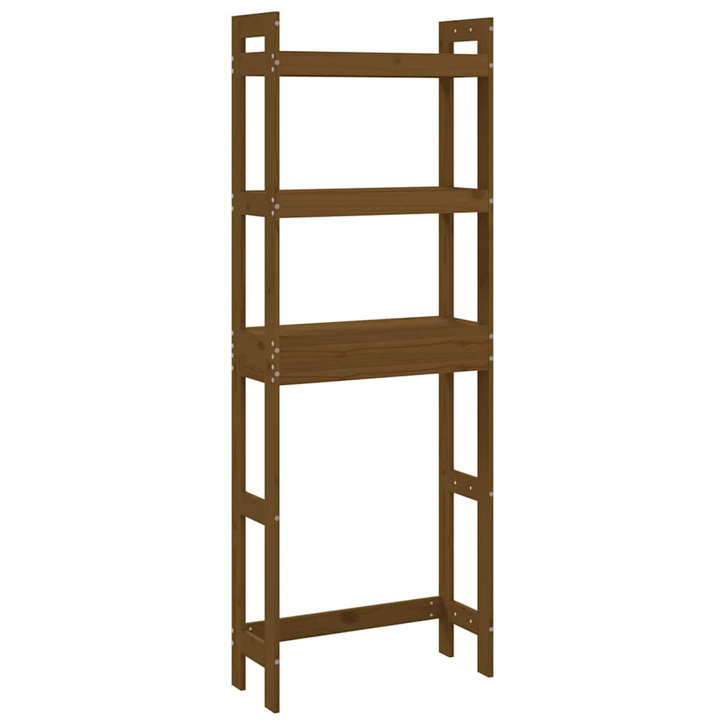 Vidaxl toiletrek 63x26x171 cm massief groenhout honingbruin