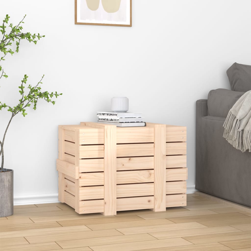 Vidaxl opbergbox 58x40,5x42 cm massief groenhout