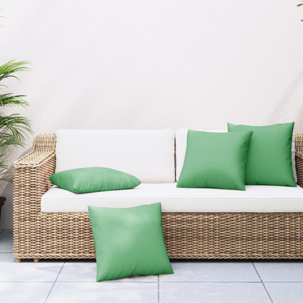 Vidaxl bankkussens 4 st 40x40 cm stof groen