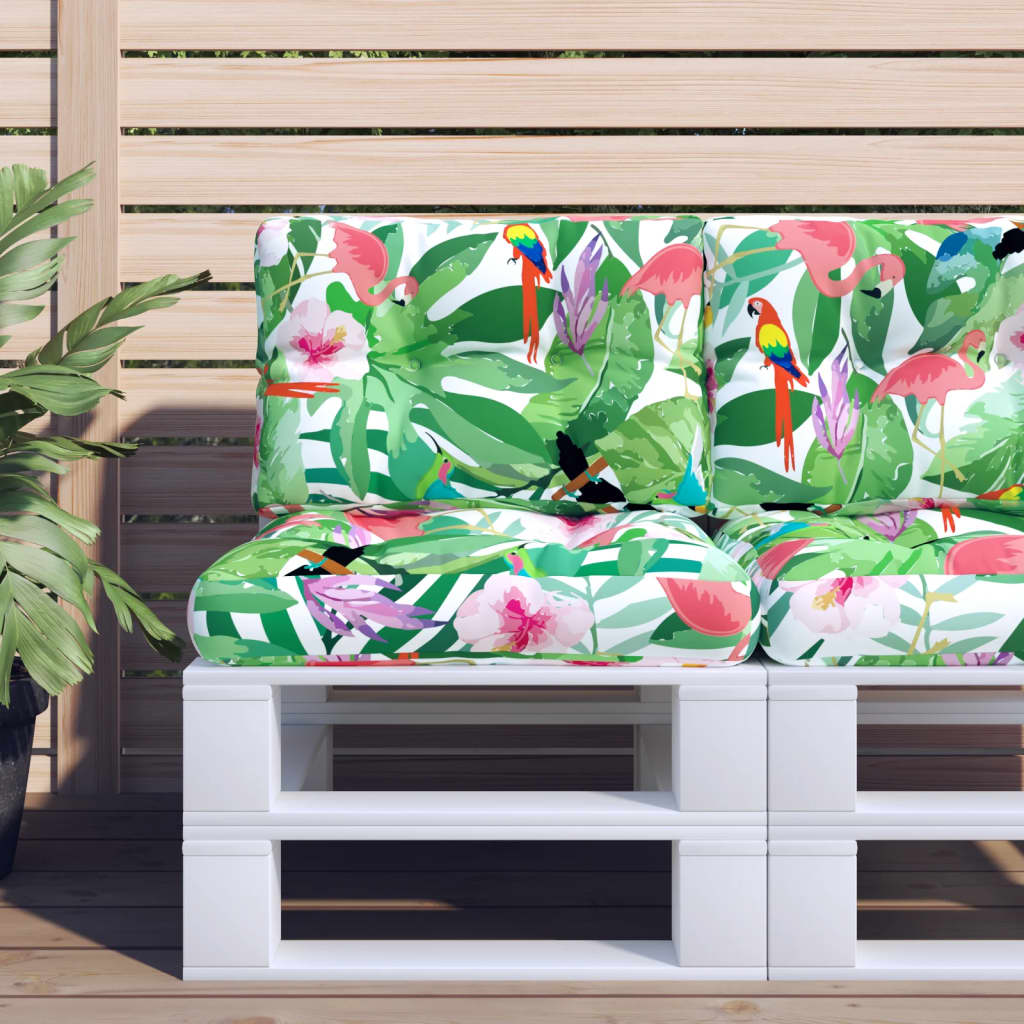 Vidaxl palletkussen 60x40x12 cm stof meerkleurig