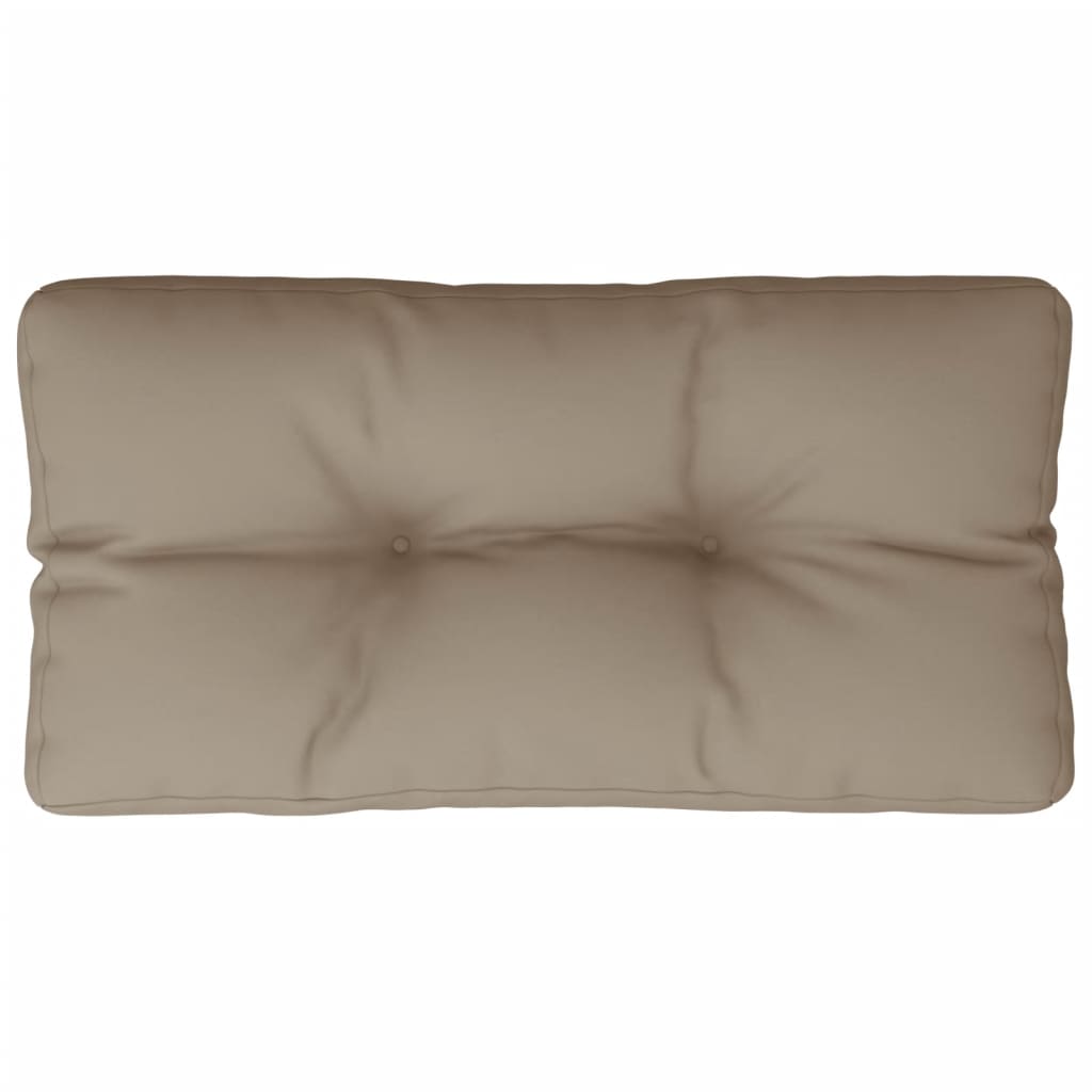 Vidaxl palletkussen 70x40x12 cm stof taupe