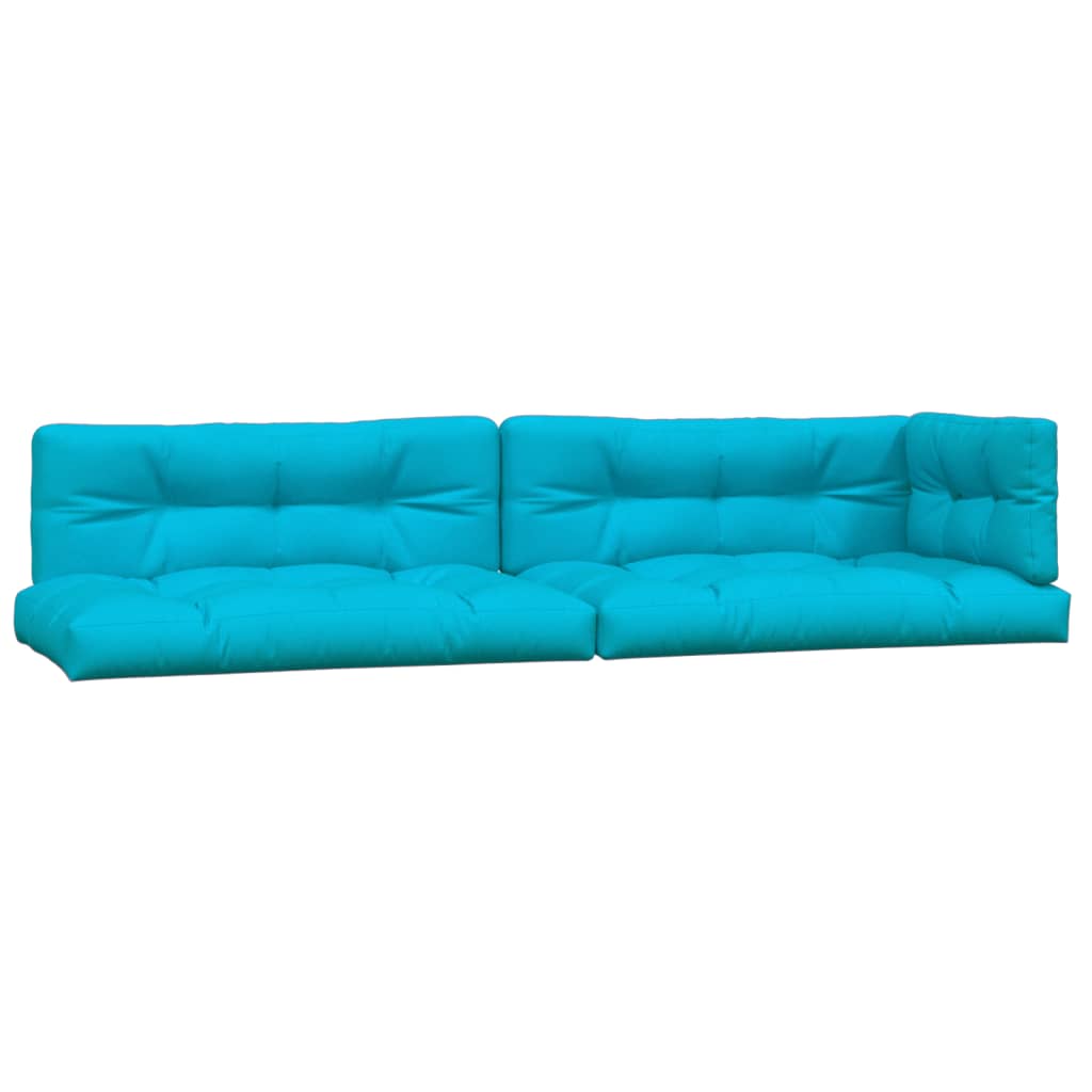 Vidaxl palletkussens 5 st stof turquoise