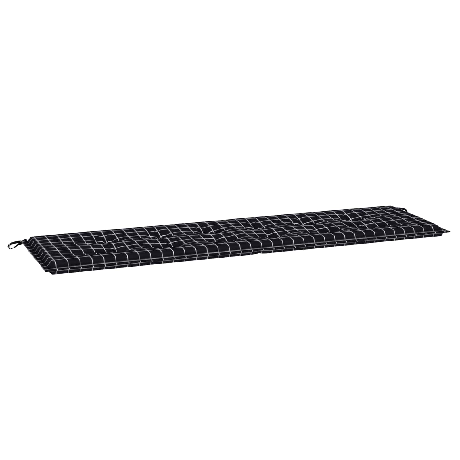 Vidaxl bankkussen oxford stof zwart ruit 180 x 50 x 3 cm
