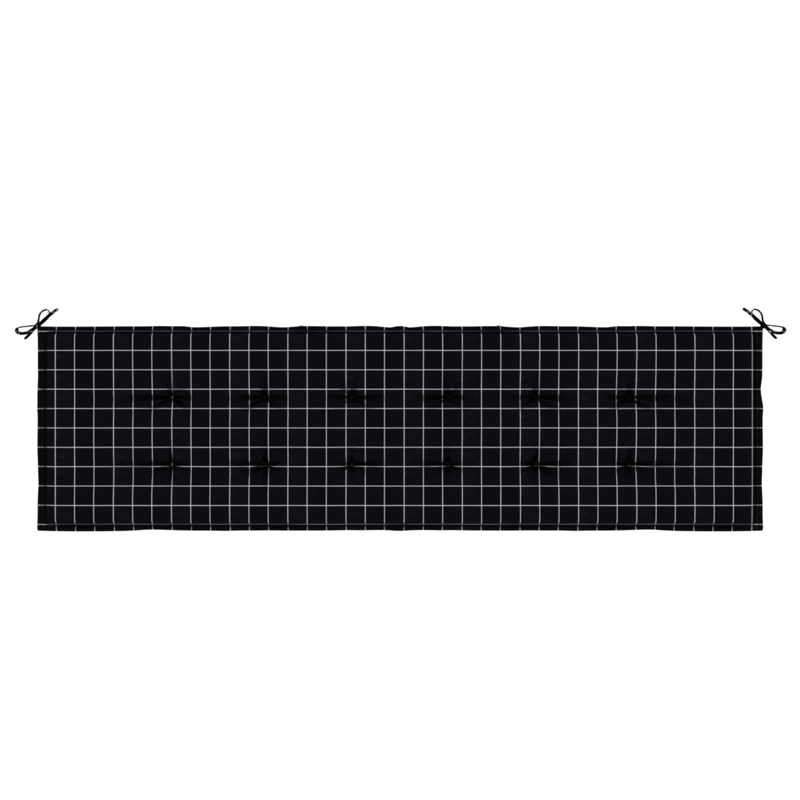 Vidaxl bankkussen oxford stof zwart ruit 180 x 50 x 3 cm