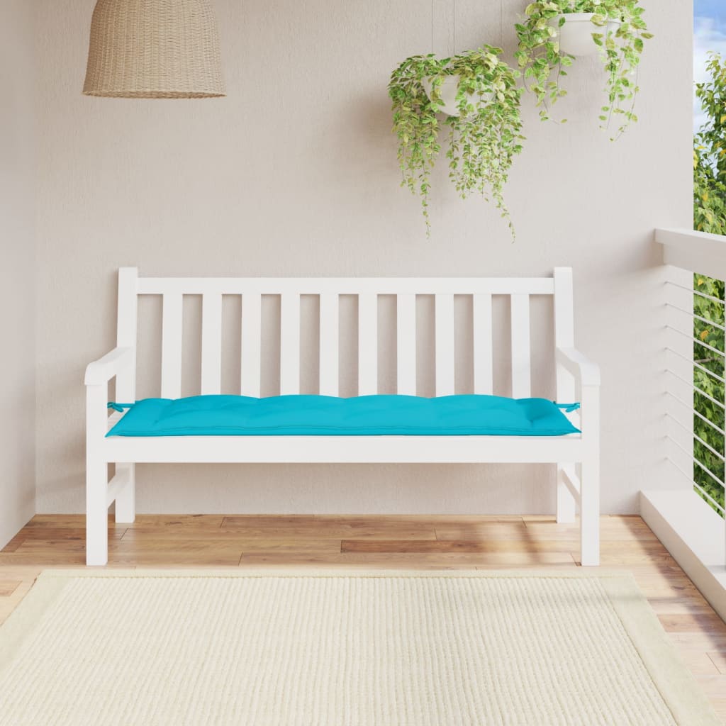 Vidaxl tuinbankkussen 150x50x7 cm oxford stof turkoois