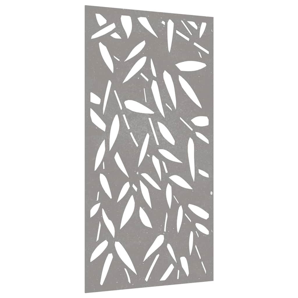 VidaXL Wanddecoratie tuinbladontwerp 105x55 cm cortenstaal