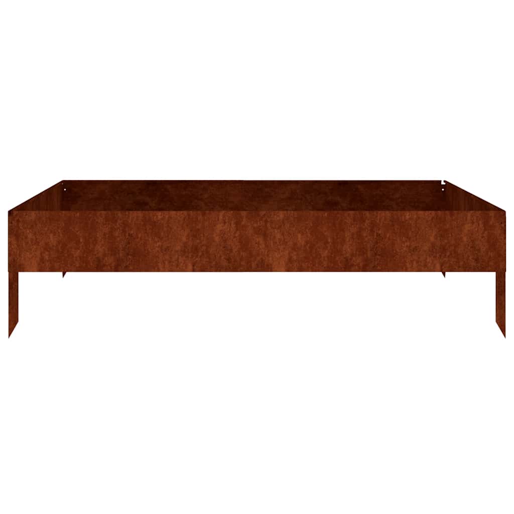 Vidaxl plantenbak 100x100x26 cm cortenstaal