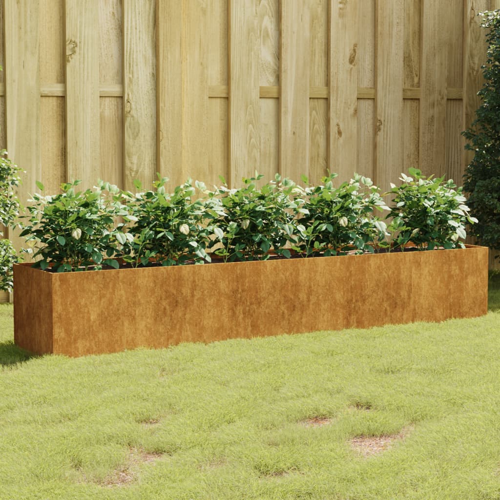 Vidaxl plantenbak 200x40x40 cm cortenstaal