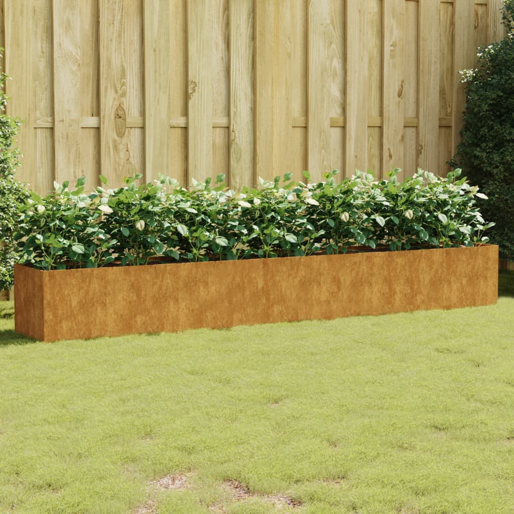 Vidaxl plantenbak 280x40x40 cm cortenstaal